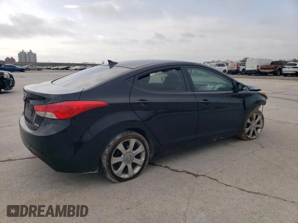 2013 Hyundai Elantra Limited with VIN 5NPDH4AE8DH254009, listed as a Copart auction lot 51278115 with 131,463 mi miles and Salvage Title. Bid and sale history available at DreamBid. Image 3.