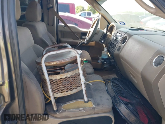 2006 Ford F-150 XLT with VIN 1FTRW12W96KB43359, listed as a IAAI auction lot 42214235 with 280,024 mi miles and . Bid and sale history available at DreamBid. Image 5.