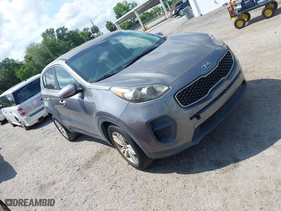 2019 Kia Sportage LX with VIN KNDPM3AC9K7562003, listed as a IAAI auction lot 41998076 with 1 mi miles. Bid and sale history available at carsss.com. Image 1.