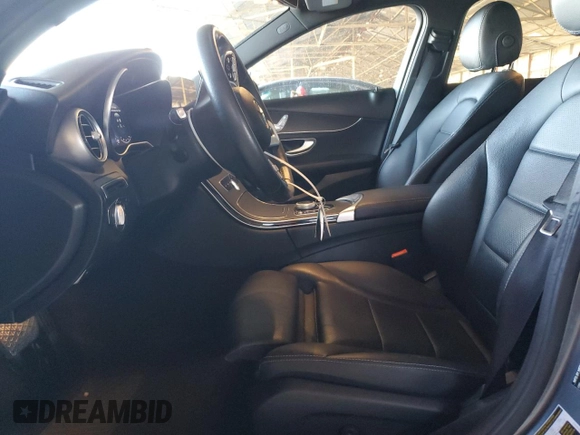 2020 Mercedes-Benz C 300 with VIN W1KWF8DB9LR589736, listed as a Copart auction lot 61863365 with 53,490 mi miles and Salvage title. Bid and sale history available at DreamBid. Image 7.