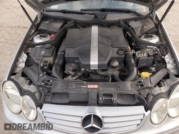 2005 Mercedes-Benz CLK 320 with VIN WDBTK65G55T037176, listed as a Copart auction lot 75594214 with Not Provided miles and Salvage Title. Bid and sale history available at DreamBid. Image 11.