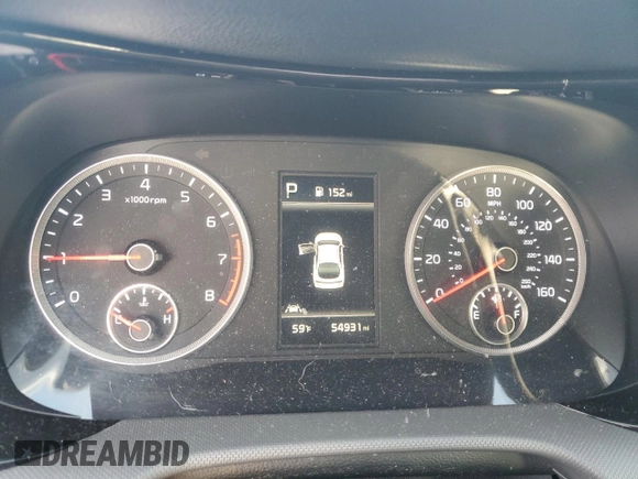 2021 Kia K5 GT-Line with VIN 5XXG64J2XMG058996, listed as a Copart auction lot 48016585 with 54,931 mi miles and Salvage Title. Bid and sale history available at carsss.com. Image 9.