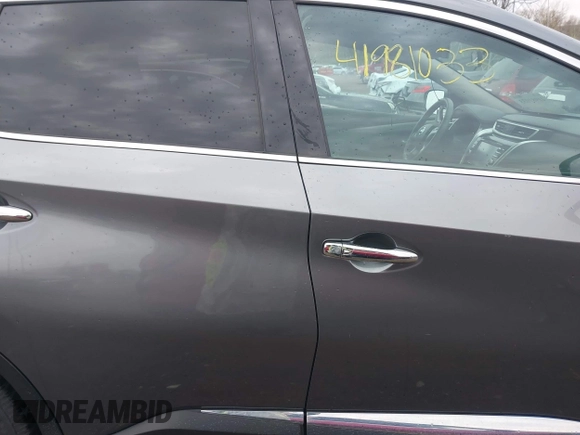 2017 Nissan Murano S with VIN 5N1AZ2MG9HN172468, listed as a IAAI auction lot 41981033 with 73,089 mi miles and . Bid and sale history available at DreamBid. Image 14.