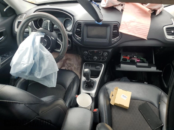 2019 Jeep Compass Latitude with VIN 3C4NJCBB7KT851656, listed as a Copart auction lot 88621445 with Not Provided miles and Salvage Title. Bid and sale history available at DreamBid. Image 8.