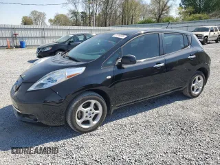 2012 Nissan LEAF SL with VIN JN1AZ0CP9CT025830, listed as a Copart auction lot 51289205 with 68,760 mi miles and Clean Title. Bid and sale history available at carsss.com. Image 1.