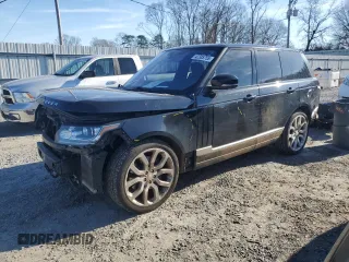 2014 Land Rover Range Rover Supercharged with VIN SALGS2TF5EA192787, listed as a Copart auction lot 42335755 with 131,296 mi miles and Salvage Title. Bid and sale history available at DreamBid. Image 1.
