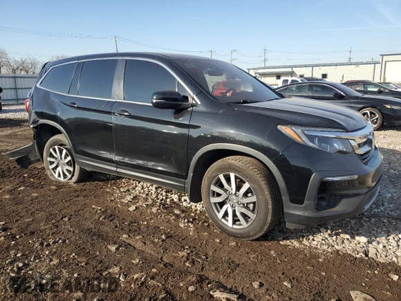 2021 Honda Pilot EX-L with VIN 5FNYF6H52MB088948, listed as a Copart auction lot 48586245 with 79,186 mi miles and Salvage Title. Bid and sale history available at carsss.com. Image 4.