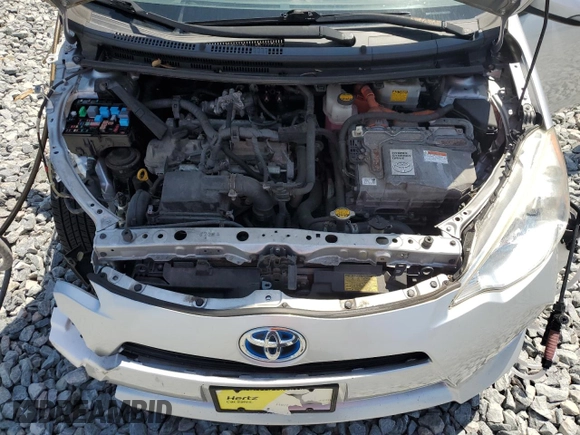 2014 Toyota Prius One with VIN JTDKDTB38E1566009, listed as a Copart auction lot 53540585 with 104,605 mi miles and Salvage Title. Bid and sale history available at DreamBid. Image 11.