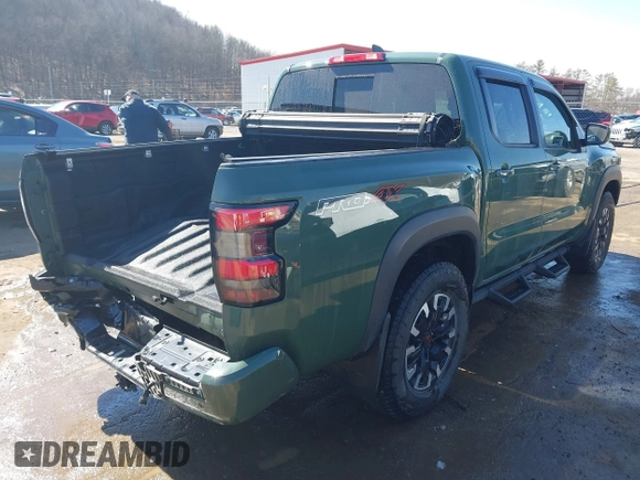 2023 Nissan Frontier Pro-4X z VIN 1N6ED1EK2PN615718, wystawiony jako IAAI lot #41739218 z przebiegiem 19 875 mil mil oraz . Historia ofert i sprzedaży dostępna na DreamBid. Obrazek 4.