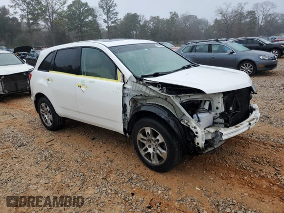 2009 Acura MDX with VIN 2HNYD28219H507856, listed as a Copart auction lot 44466575 with 194,207 mi miles and Salvage Title. Bid and sale history available at carsss.com. Image 4.