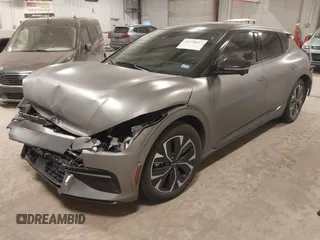 2024 Kia EV6 GT-Line with VIN KNDC44LA7R5169560, listed as a IAAI auction lot 41370057 with 27,366 mi miles. Bid and sale history available at carsss.com. Image 18.