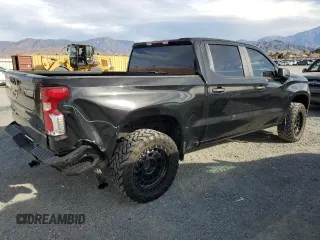 2022 Chevrolet Silverado 1500 Custom with VIN 3GCPABEKXNG501062, listed as a Copart auction lot 86687894 with 37,879 mi miles and Salvage Title. Bid and sale history available at DreamBid. Image 3.