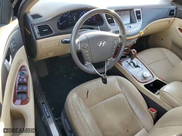 2014 Hyundai Genesis 5.0L R-Spec with VIN KMHGC4DH6EU260413, listed as a Copart auction lot 81470644 with 57,033 mi miles and Salvage Title. Bid and sale history available at carsss.com. Image 8.