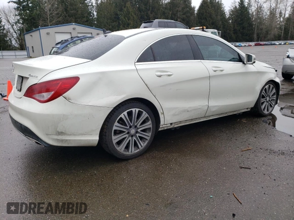2017 Mercedes-Benz CLA 250 with VIN WDDSJ4GB0HN492621, listed as a Copart auction lot 45996715 with 110,630 mi miles and Salvage Title. Bid and sale history available at DreamBid. Image 3.