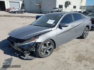 2023 Hyundai Elantra Hybrid Limited with VIN KMHLN4AJXPU043305, listed as a IAAI auction lot 41399129 with NaN miles. Bid and sale history available at carsss.com. Image 17.