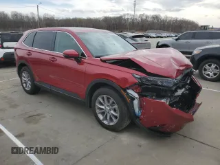 2025 Honda CR-V EX-L with VIN 7FARS4H72SE012296, listed as a Copart auction lot 50928565 with 5,044 mi miles and Salvage Title. Bid and sale history available at DreamBid. Image 4.