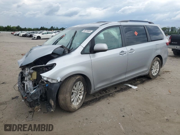 2015 Toyota Sienna XLE с VIN 5TDYK3DC1FS541180, выставлен на аукционе Copart как лот 59078585 с пробегом 94 014 миль миль и Списание • Salvage title. История ставок и продаж доступна на DreamBid. Изображение 1.