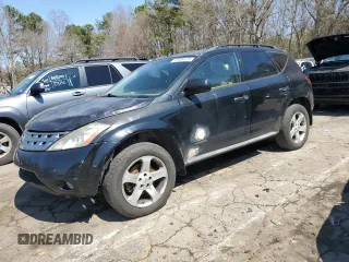 2005 Nissan Murano SE with VIN JN8AZ08T25W318719, listed as a Copart auction lot 48400475 with 225,615 mi miles and Salvage Title. Bid and sale history available at DreamBid. Image 1.
