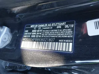 2019 Mercedes-Benz A 220 with VIN WDD3G4FB8KW021807, listed as a IAAI auction lot 41248260 with Not Provided miles and . Bid and sale history available at DreamBid. Image 9.