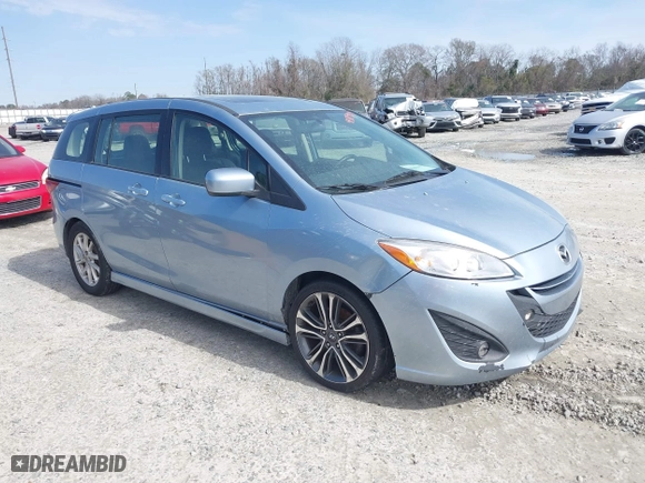 2012 Mazda Mazda5 Grand Touring with VIN JM1CW2DL1C0142664, listed as a IAAI auction lot 41585909 with 211,875 mi miles. Bid and sale history available at carsss.com. Image 1.