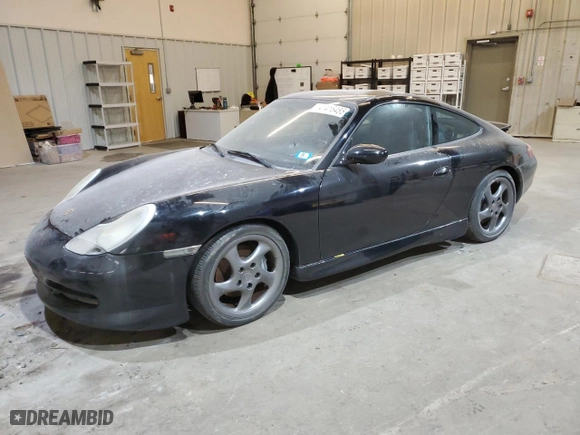 2000 Porsche 911 Carrera with VIN WP0AA299XYS621406, listed as a Copart auction lot 41416485 with 118,145 mi miles and Clean Title. Bid and sale history available at carsss.com. Image 1.