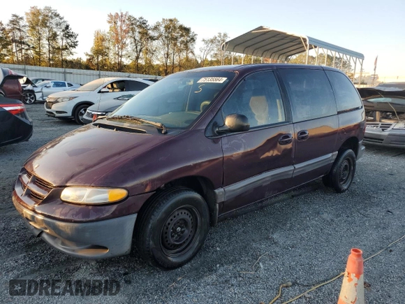 1999 Dodge Caravan SE with VIN 2B4GP45G1XR452379, listed as a Copart auction lot 75135564 with 203,927 mi miles and Salvage Title. Bid and sale history available at carsss.com. Image 1.