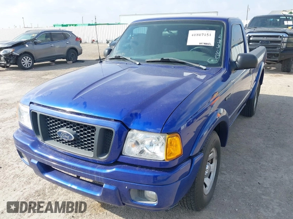 2004 Ford Ranger XL with VIN 1FTYR10U34PA95894, listed as a IAAI auction lot 41807151 with 141,271 mi miles. Bid and sale history available at carsss.com. Image 6.