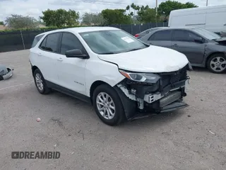 2020 Chevrolet Equinox LS with VIN 3GNAXHEV6LS627857, listed as a IAAI auction lot 41747298 with 69,276 mi miles. Bid and sale history available at carsss.com. Image 1.