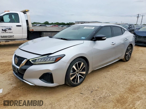 2022 Nissan Maxima SV with VIN 1N4AA6CV9NC502609, listed as a Copart auction lot 52036985 with 81,045 mi miles and Clean title. Bid and sale history available at DreamBid. Image 1.