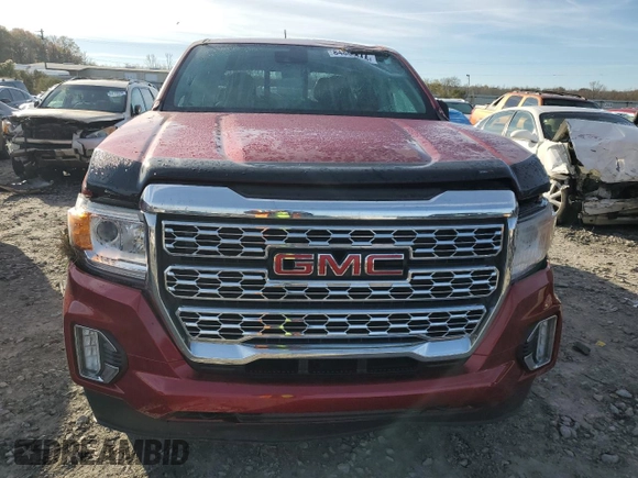 2021 GMC Canyon 2WD Denali with VIN 1GTG5EEN7M1254810, listed as a Copart auction lot 84808244 with 32,726 mi miles and Salvage Title. Bid and sale history available at carsss.com. Image 5.