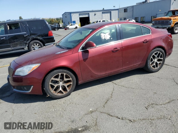 2017 Buick Regal Sport Touring with VIN 2G4GL5EX1H9119472, listed as a Copart auction lot 61468595 with 95,778 mi miles and Salvage title. Bid and sale history available at DreamBid. Image 1.