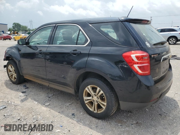 2017 Chevrolet Equinox LS z VIN 2GNALBEK1H1579847, wystawiony jako Copart lot #57175295 z przebiegiem 170 905 mil mil oraz Szkoda całkowita • Salvage title. Historia ofert i sprzedaży dostępna na DreamBid. Obrazek 2.