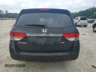 2014 Honda Odyssey EX-L with VIN 5FNRL5H68EB098207, listed as a Copart auction lot 66700024 with 161,701 mi miles and Salvage Title. Bid and sale history available at DreamBid. Image 6.