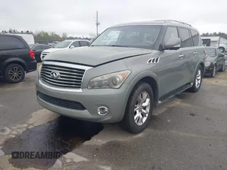 2012 Infiniti QX56 7-passenger with VIN JN8AZ2NE9C9017488, listed as a IAAI auction lot 41928114 with 179,815 mi miles. Bid and sale history available at carsss.com. Image 2.