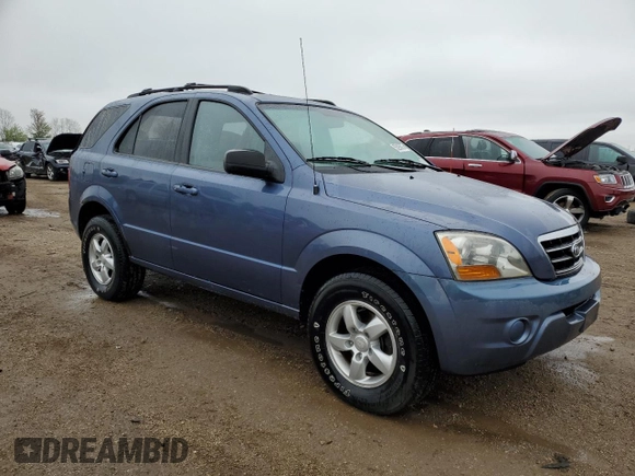 2007 Kia Sorento EX z VIN KNDJC736X75722318, wystawiony jako Copart lot #55295075 z przebiegiem 156 188 mil mil oraz Szkoda całkowita • Salvage title. Historia ofert i sprzedaży dostępna na DreamBid. Obrazek 4.