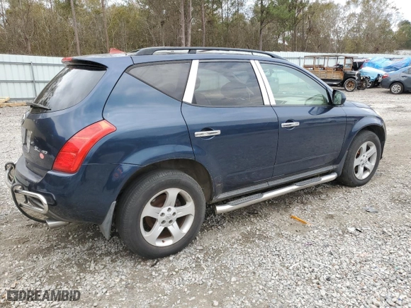 2005 Nissan Murano SL with VIN JN8AZ08W55W416234, listed as a Copart auction lot 83548504 with 166,291 mi miles and Salvage Title. Bid and sale history available at carsss.com. Image 3.