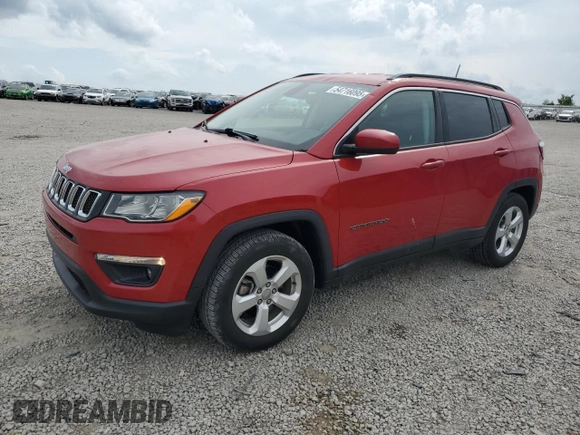 2018 Jeep Compass Altitude with VIN 3C4NJCBBXJT503252, listed as a Copart auction lot 54716095 with 72,889 mi miles and Salvage title. Bid and sale history available at DreamBid. Image 1.