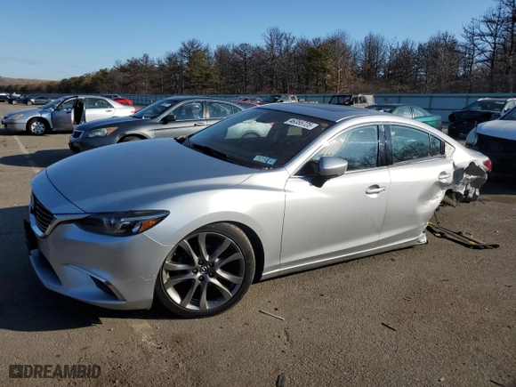 2017 Mazda Mazda6 Grand Touring with VIN JM1GL1W52H1105370, listed as a Copart auction lot 46355725 with 94,363 mi miles and Salvage Title. Bid and sale history available at carsss.com. Image 1.