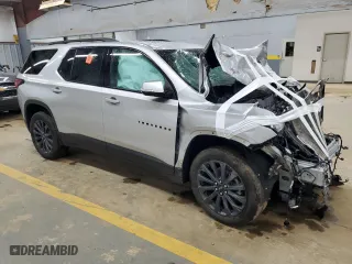 2022 Chevrolet Traverse RS with VIN 1GNEVJKWXNJ123375, listed as a Copart auction lot 80450954 with 0 mi miles and Salvage Title. Bid and sale history available at carsss.com. Image 4.
