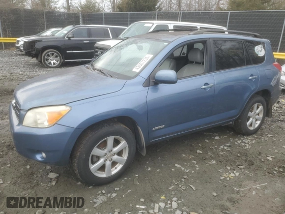 2007 Toyota RAV4 Limited with VIN JTMBK31V476024761, listed as a Copart auction lot 43507235 with 193,905 mi miles and Clean Title. Bid and sale history available at carsss.com. Image 1.