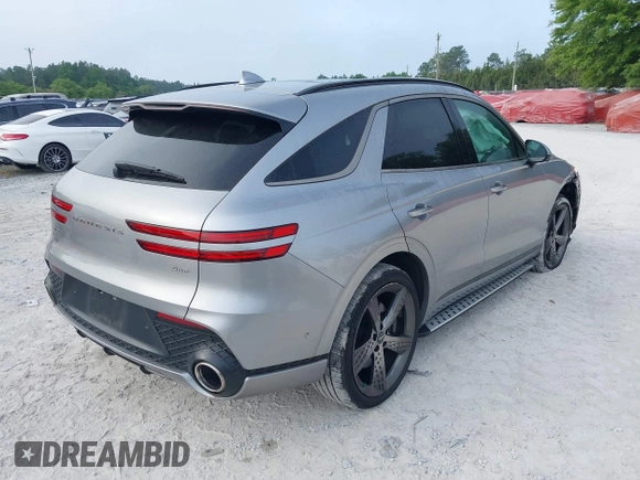 2024 Genesis GV70 2.5T with VIN 5NMMADTBXRH009739, listed as a IAAI auction lot 42091832 with 17,336 mi miles and . Bid and sale history available at DreamBid. Image 4.
