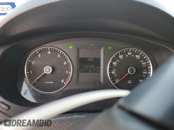 2012 Volkswagen Jetta SE with VIN 3VWBP7AJ6CM003102, listed as a Copart auction lot 52723985 with 224,706 mi miles and Salvage title. Bid and sale history available at DreamBid. Image 9.