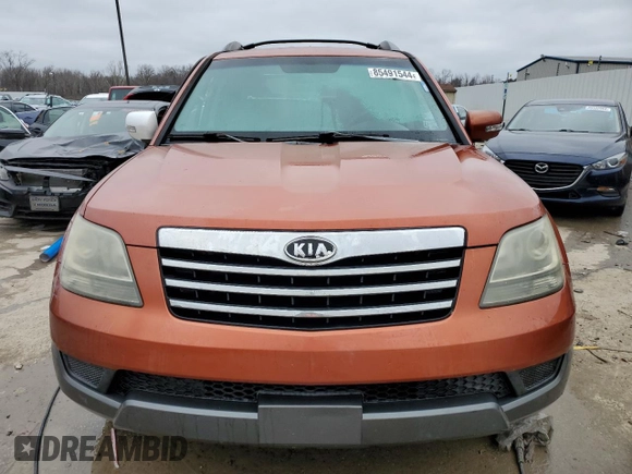 2009 Kia Borrego EX with VIN KNDJJ741895027086, listed as a Copart auction lot 85491544 with 193,155 mi miles and Non Repairable. Bid and sale history available at DreamBid. Image 5.