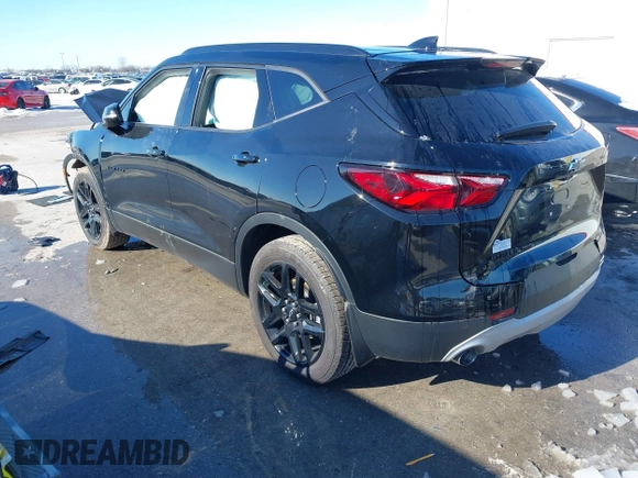 2022 Chevrolet Blazer LT with VIN 3GNKBJRS0NS151862, listed as a IAAI auction lot 41343809 with 54,447 mi miles and . Bid and sale history available at DreamBid. Image 3.