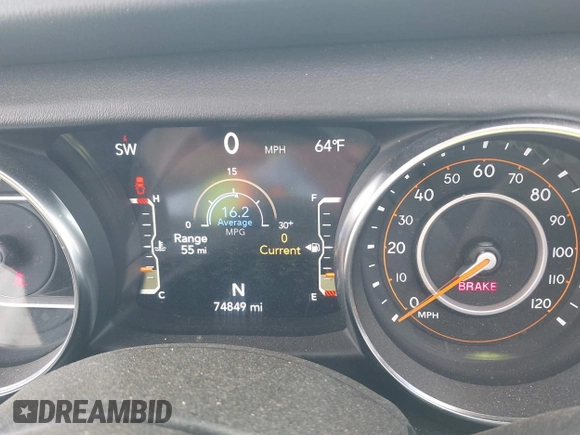 2021 Jeep Gladiator High Altitude with VIN 1C6HJTFG2ML567988, listed as a IAAI auction lot 42103576 with 74,849 mi miles and . Bid and sale history available at DreamBid. Image 7.