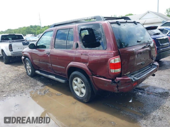 2002 Nissan Pathfinder SE z VIN JN8DR09Y52W737232, wystawiony jako IAAI lot #42381901 z przebiegiem 272 847 mil mil oraz . Historia ofert i sprzedaży dostępna na DreamBid. Obrazek 3.