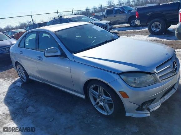 2008 Mercedes-Benz C-Class 3.0L Sport with VIN WDDGF54XX8F106777, listed as a IAAI auction lot 41431939 with 151,679 mi miles. Bid and sale history available at carsss.com. Image 1.