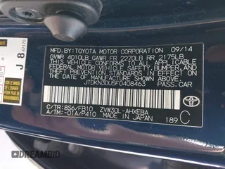 2015 Toyota Prius Four z VIN JTDKN3DU5F0408463, wystawiony jako IAAI lot #42321704 z przebiegiem 140 707 mil mil oraz . Historia ofert i sprzedaży dostępna na DreamBid. Obrazek 9.