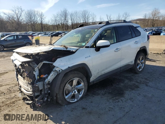 2020 Toyota RAV4 Hybrid Limited with VIN JTMD6RFV5LD006851, listed as a Copart auction lot 53715355 with 62,523 mi miles and Salvage Title. Bid and sale history available at carsss.com. Image 1.