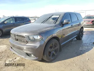 2015 Dodge Durango R/T with VIN 1C4SDHCT5FC745481, listed as a Copart auction lot 42409745 with 87,834 mi miles and Salvage title. Bid and sale history available at DreamBid. Image 1.